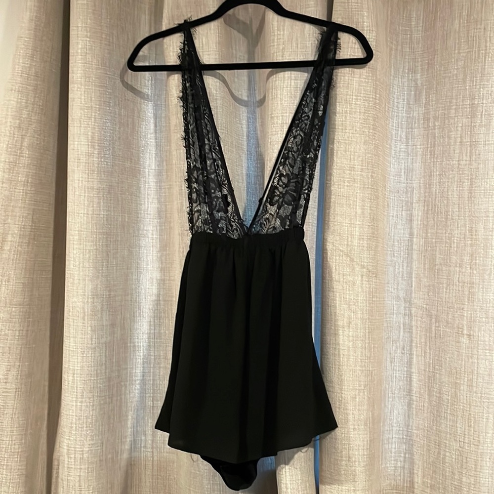 Black Lacey romper